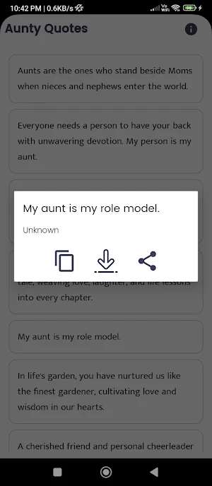 Aunty Quotes and Sayings Screenshot 3