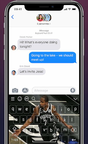 Kevin Durant Keyboard Nets Theme NBA 2021 For Fans Screenshot 3