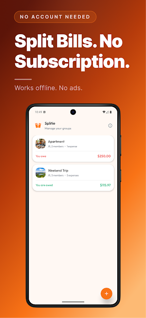 Splitie – Bill Split & IOU Screenshot 0