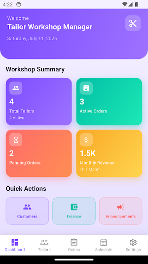 Tailor Workshop Manager Screenshot 0