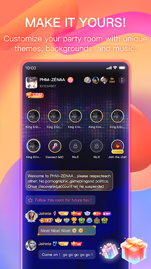 Eachfans: Voice Chat & Party Screenshot 2