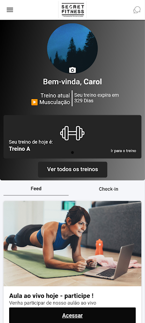 Secret Fitness Screenshot 0