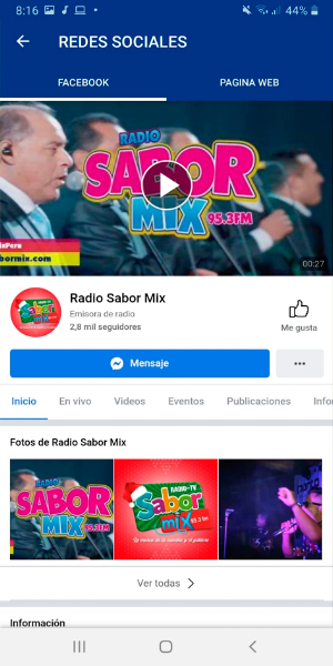RADIO SABOR MIX PERU Screenshot 3