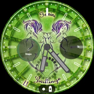 Gemini zodiac symbol WatchFace Screenshot 3