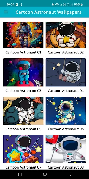Cartoon Astronaut Wallpapers Screenshot 0