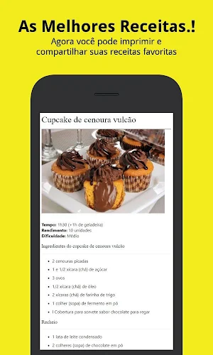 Receita de Cupcake Screenshot 3