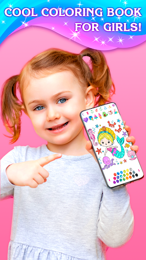 Girls Coloring Game for girls Screenshot 0