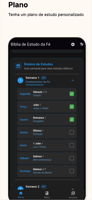Bíblia Sagrada de Estudo da Fé Screenshot 0