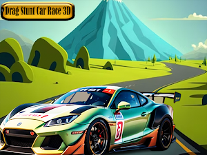 Drag stunt car race 3D Screenshot 0