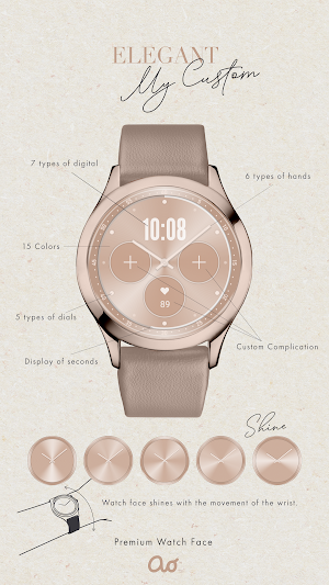 Elegant My Custom Watch Face Screenshot 2