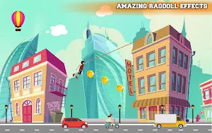 City bounce rope hero–Free offline adventure games Screenshot 0
