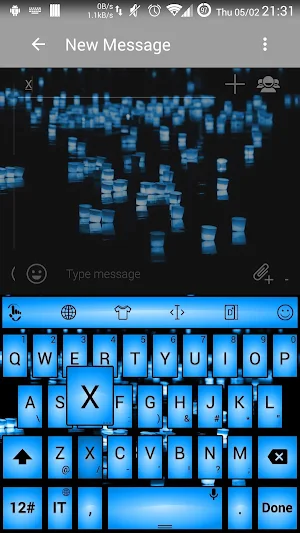 Keyboard Theme Led Blue Screenshot 1