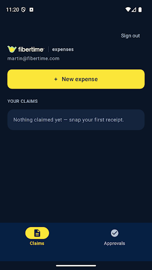 fibertime expenses Screenshot 1