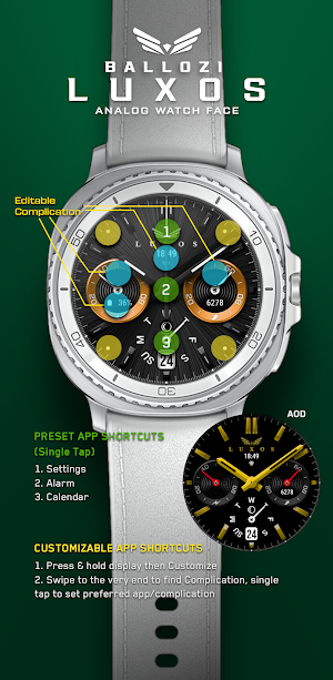 Ballozi LUXOS Watch Face Screenshot 1