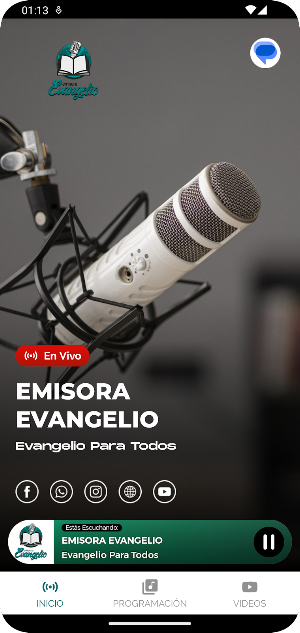 Emisora Evangelio Screenshot 1