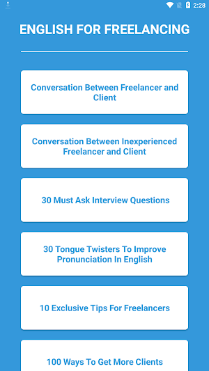 English For Freelancing Screenshot 0
