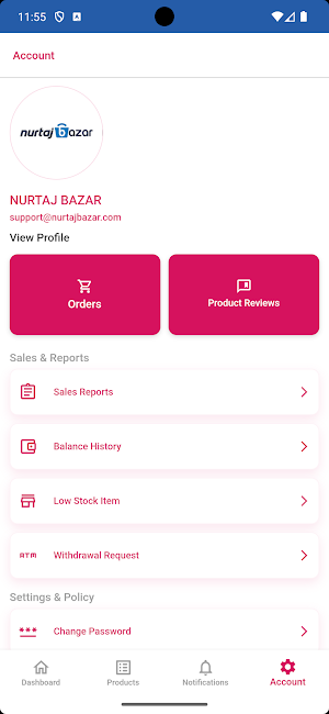 NurTaj Seller Center Screenshot 3