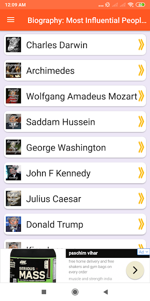 Biography: Most Influential People in History Screenshot 0