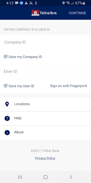 TriStar Bank Business Screenshot 0