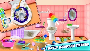 Girl Family House Cleaning: Room Cleanup Games Screenshot 3