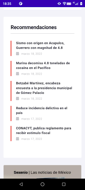 Grupo Sexenio Screenshot 3