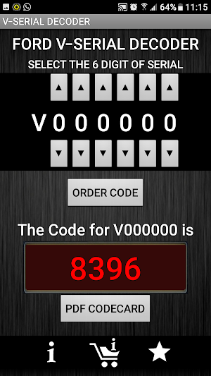 V-Serial Radio Code Decoder Screenshot 2