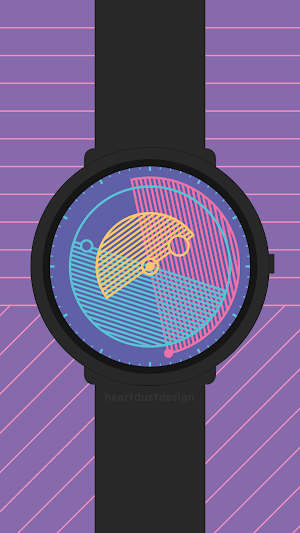Visual Crosshatch Watch Face Screenshot 0