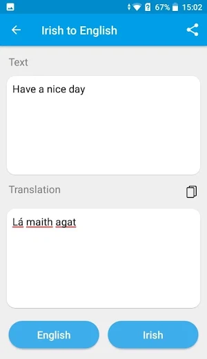 Irish - English Translator 2021 Screenshot 1
