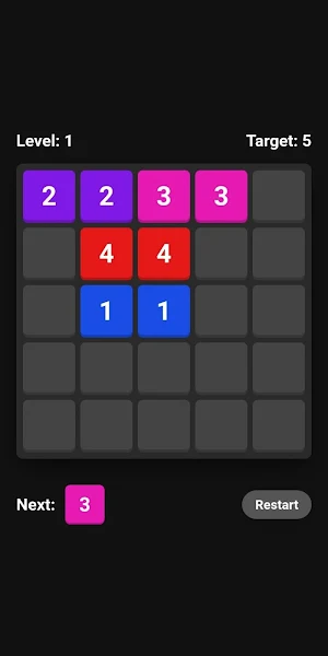 Trio Merge - reach the target! Screenshot 1