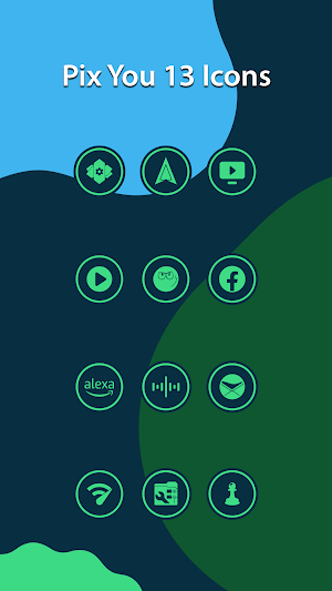 Pix You 13 Dark Icons Screenshot 3