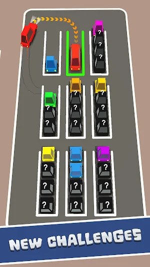 Car Color Sort: Parking Jam 3D Screenshot 1