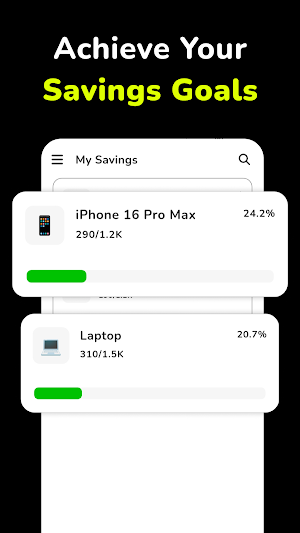 Money Saver - Savings Goal Screenshot 1