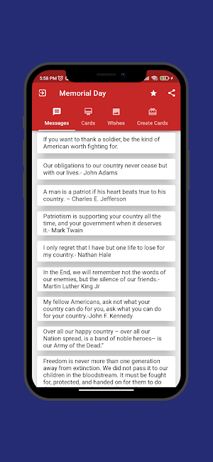 Memorial Day Wishes Screenshot 2