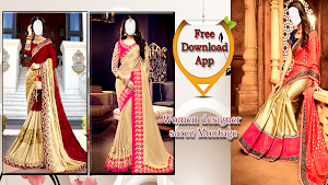 Women designer saree Montage Screenshot 0