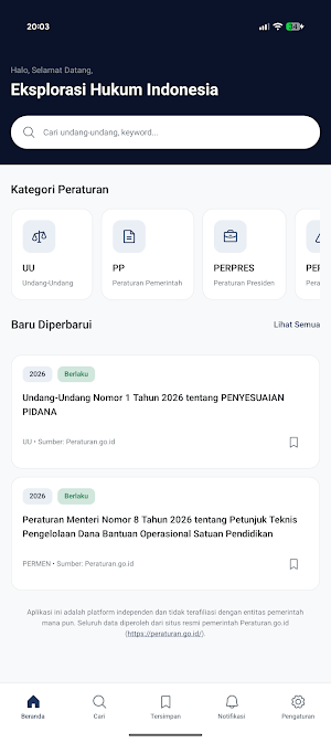 Hukum Online Indonesia - InLaw Screenshot 1