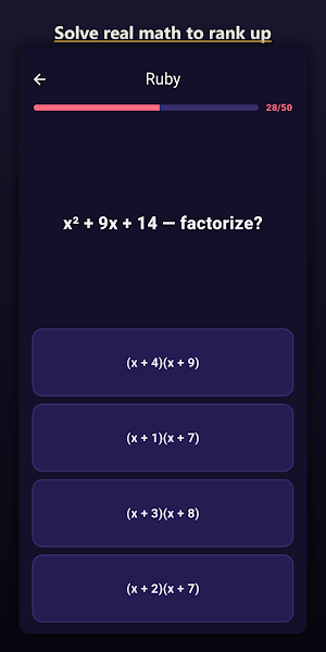 Math King - Math Practice Game Screenshot 1