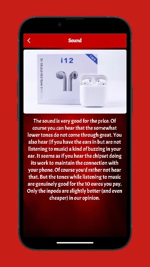 İ12 Earphones Guide Screenshot 1