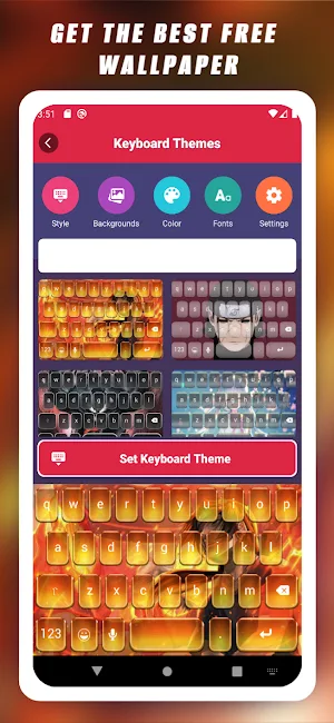 Konoha Ninja Keyboard Theme Screenshot 2