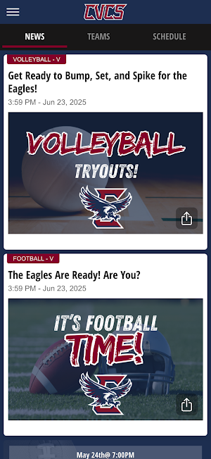 CVCS Athletics Screenshot 1