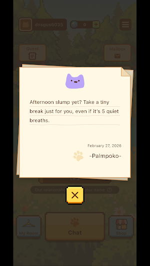 Palmpoko: Tiny Cat Companion Screenshot 1