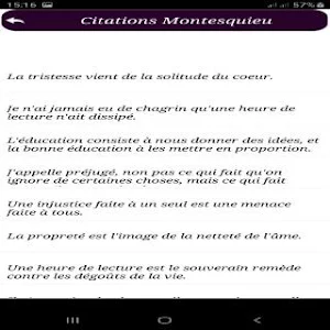 Citations de Montesquieu Screenshot 1