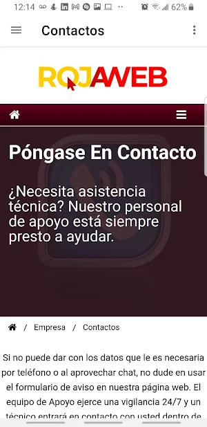 Roja Web -  Servidores Web Screenshot 1