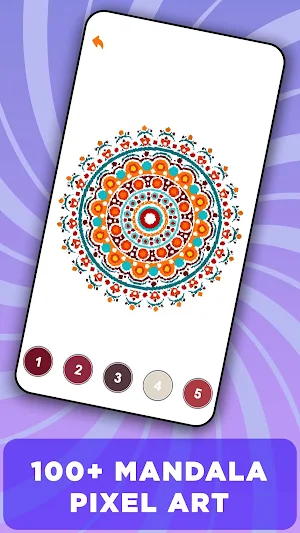 Mandala Pixel Color By Number Screenshot 0