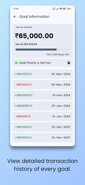 GreenStash: Track Your Savings Screenshot 1