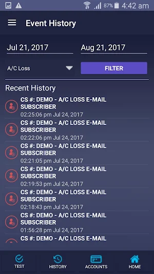 AlarmAccount Screenshot 2