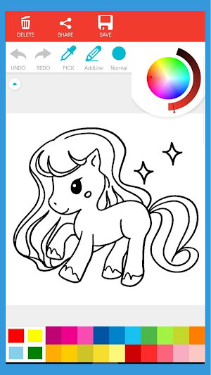 Little Ponny Coloring Book Screenshot 2