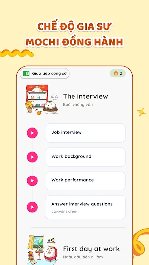 MochiTalk - Nói tiếng Anh Screenshot 1