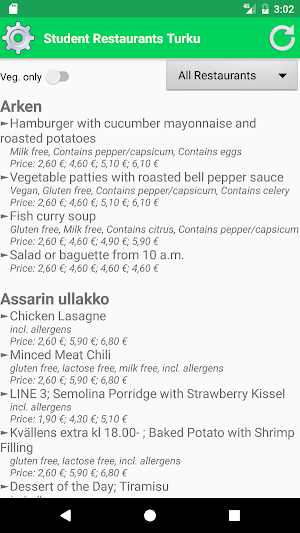 Student Restaurants Turku Screenshot 0