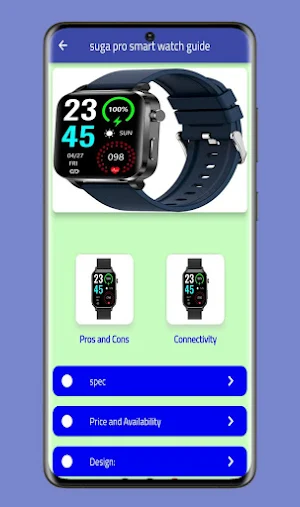 Suga pro smart watch guide Screenshot 1