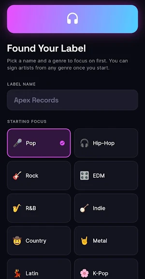 Music Tycoon: Label Manager Screenshot 0